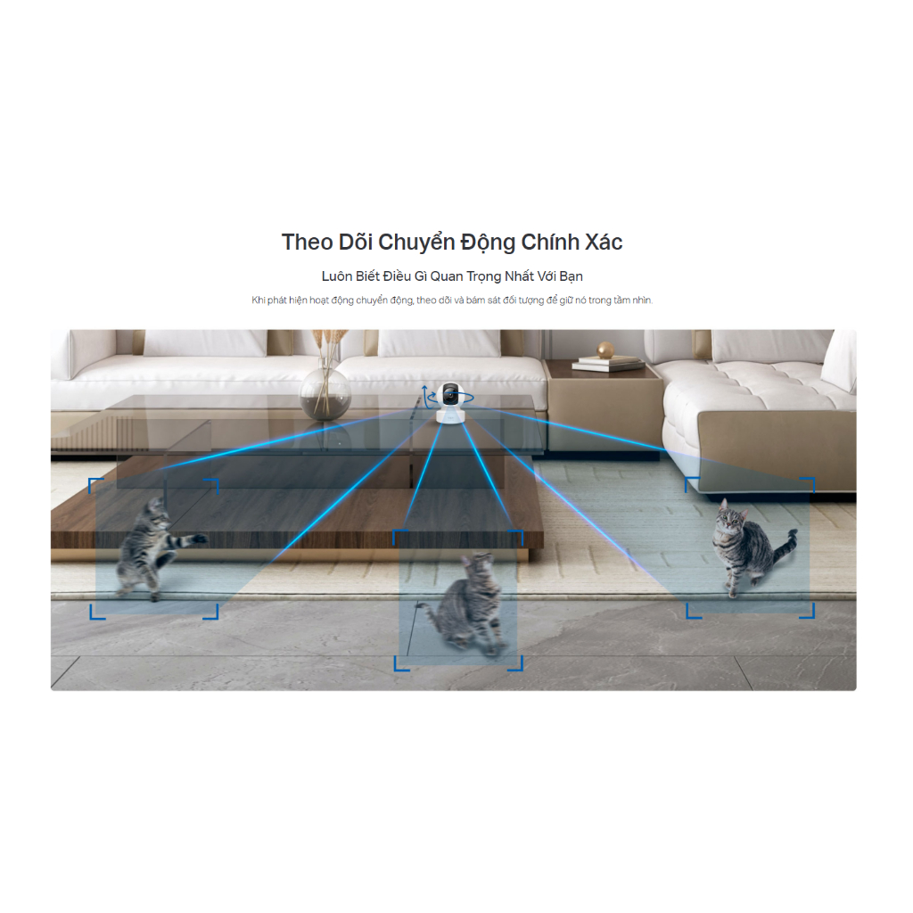 CAMERA WIFI TRONG NHÀ TAPO C222 4MP - XOAY 360 ĐỘ, ĐÀM THOẠI HAI CHIỀU, PHÁT HIỆN NGƯỜI, TIẾNG KHÓC, TIẾNG ĐỘNG VẬT