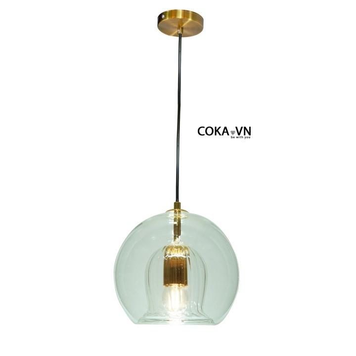 Đèn thả thủy tinh-đèn thả trang trí phòng khách-phòng ăn-quầy bar-TT29-TT40-TT34T1-TT30 chóa thủy tinh thân hợp kim