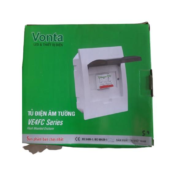 Tủ điện âm tường 4 - 8 đường VONTA - dễ sủ dụng