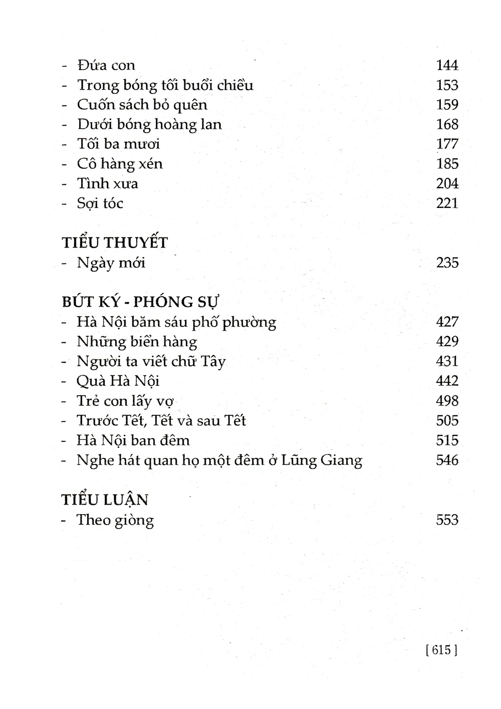 Tuyển Tập Thạch Lam - ML