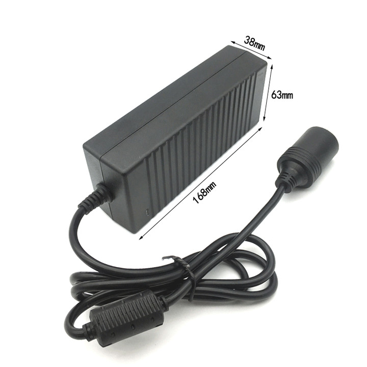 Bộ chuyển đổi nguồn dạng chân tẩu BYM-128 dùng cho ô tô, xe hơi cao cấp chuyển đổi từ 220V sang 12V-10A công suất 120W