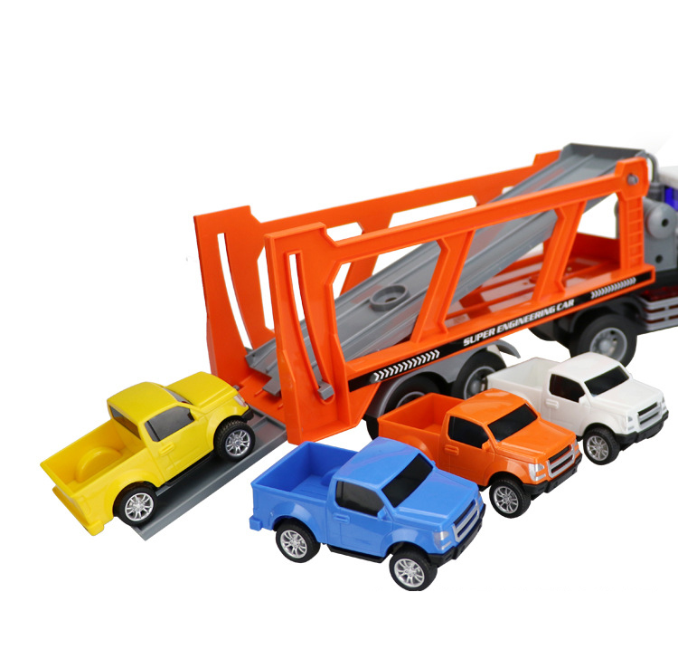 Mô Hình Xe Container Vận Chuyển Xe Ô Tô