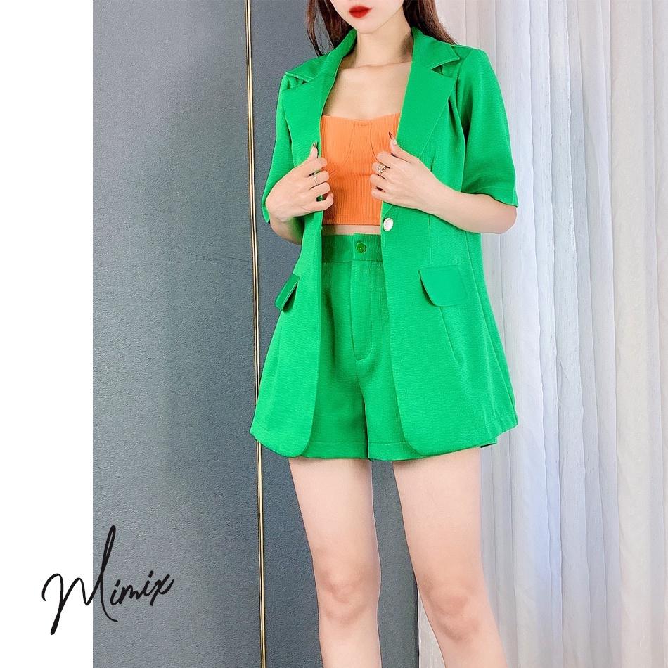 Set áo vest kèm quần short nút lưng MIMIX CD8200