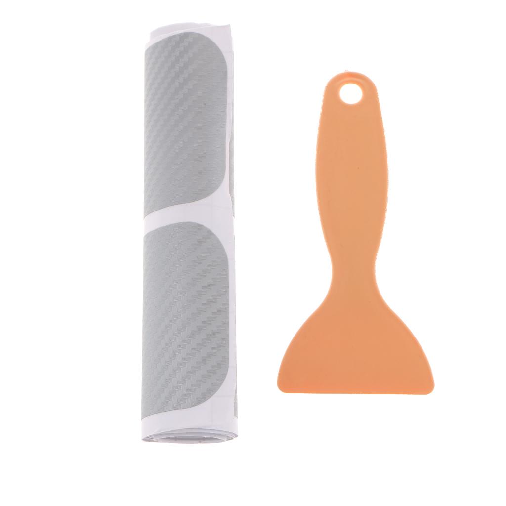4Pcs 3D Carbon Fiber Car Door Pedal Plate Sticker Sill Scuff Cover