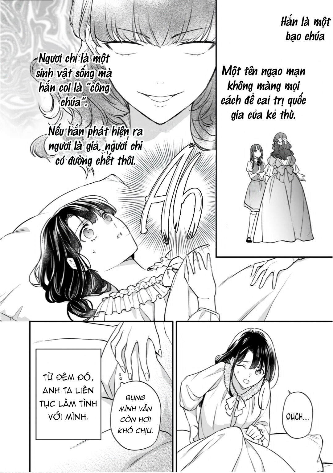 xuyên vào thế giới khác, trở thành thế thân cho công chúa rồi bị bạo chúa mang đi chapter 4.1 16