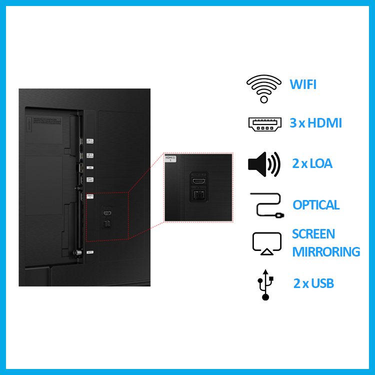 Smart Tivi Crystal Samsung 4K 43 inch UA43BU8000 - Model 2022