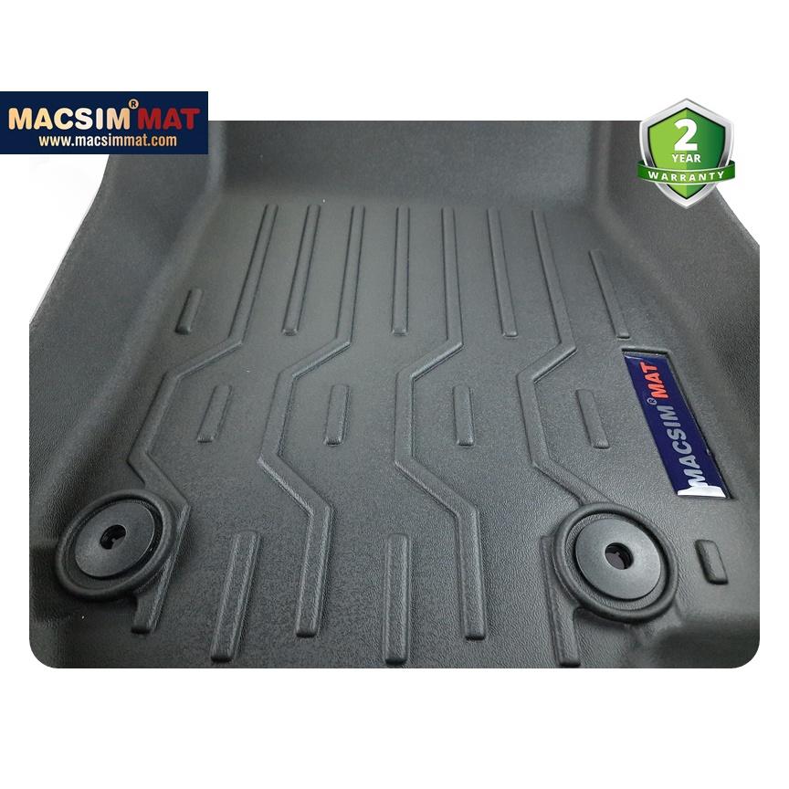 Thảm lót sàn xe ô tô Mazda 2 2019-đến nay Nhãn hiệu Macsim chất liệu nhựa TPV cao cấp màu đen