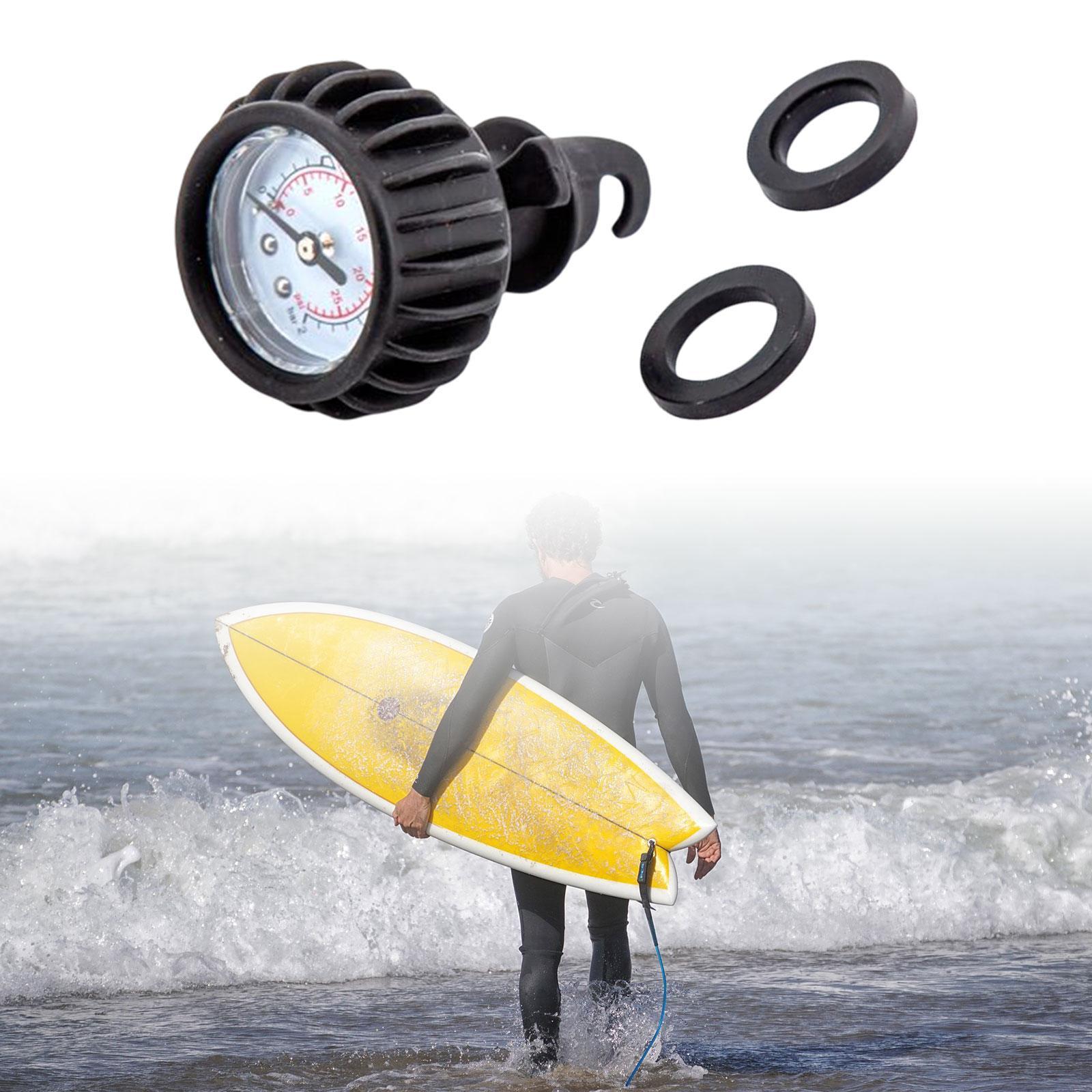 Inflatable Boat Air Pressure Gauge, Kayak , Black Connector for Dinghy Inflatable Boat