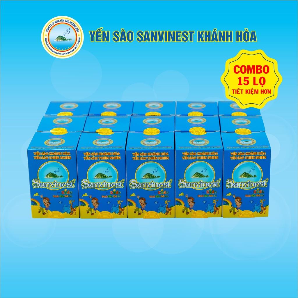 [Combo 15 lọ] Nước Yến sào Sanvinest Khánh Hòa dành cho trẻ em đóng lọ 62ml - 2011