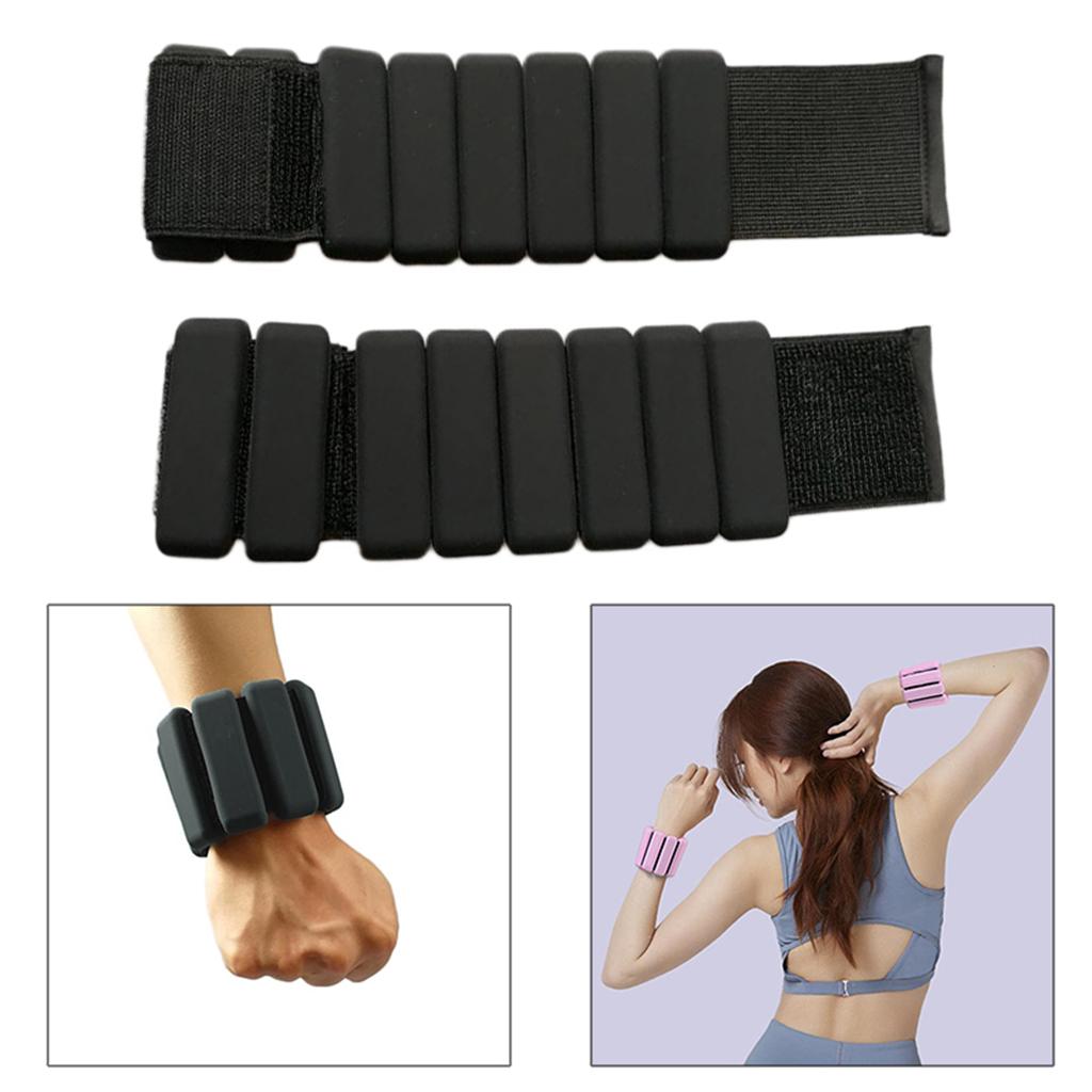 Ankle Wrist Weights Leg Arm Exercise Fitness Training Workout Walking Black