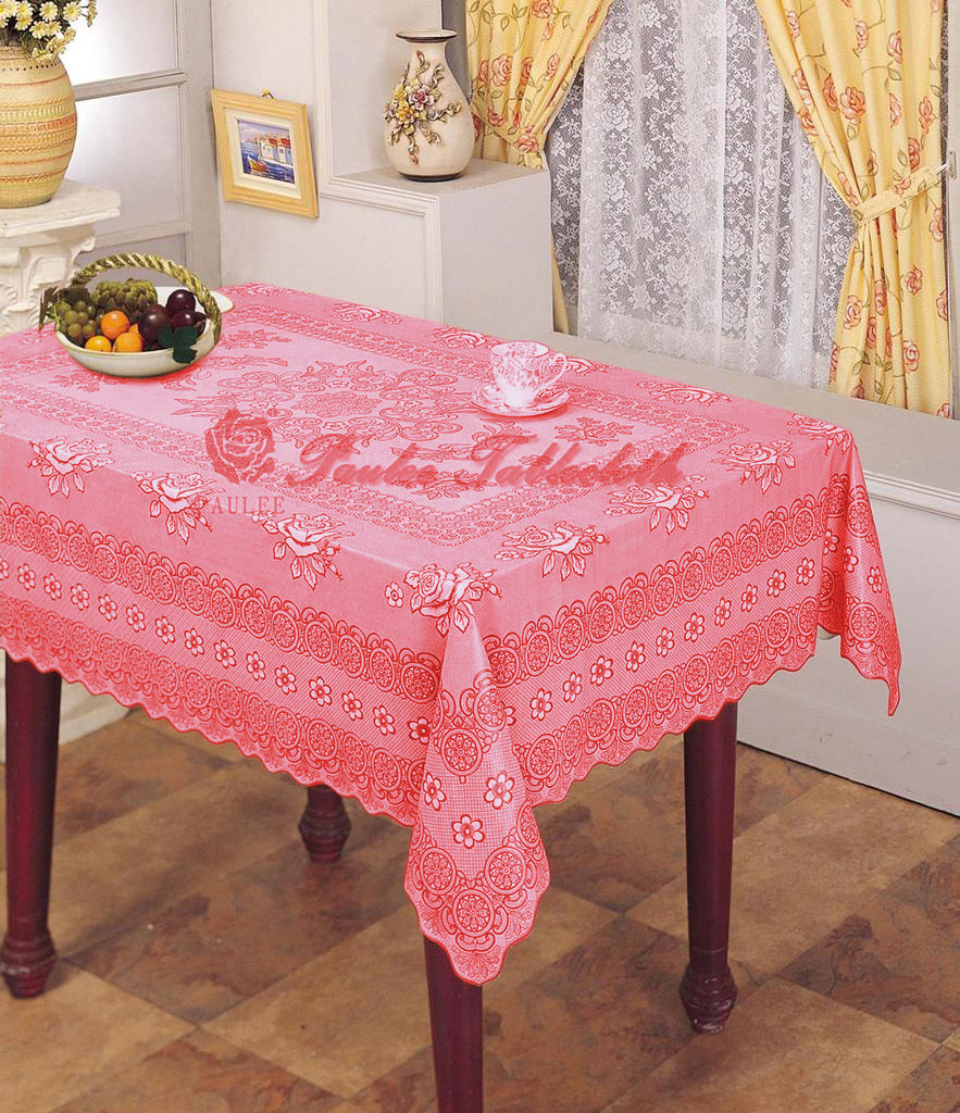 Khăn Trai Ban Paulee - 856B 150Cm X 264 Cm Không Thấm Nước - Hoa Văn Đỏ Đô. - Đỏ Đô - 150 X 264 Cm