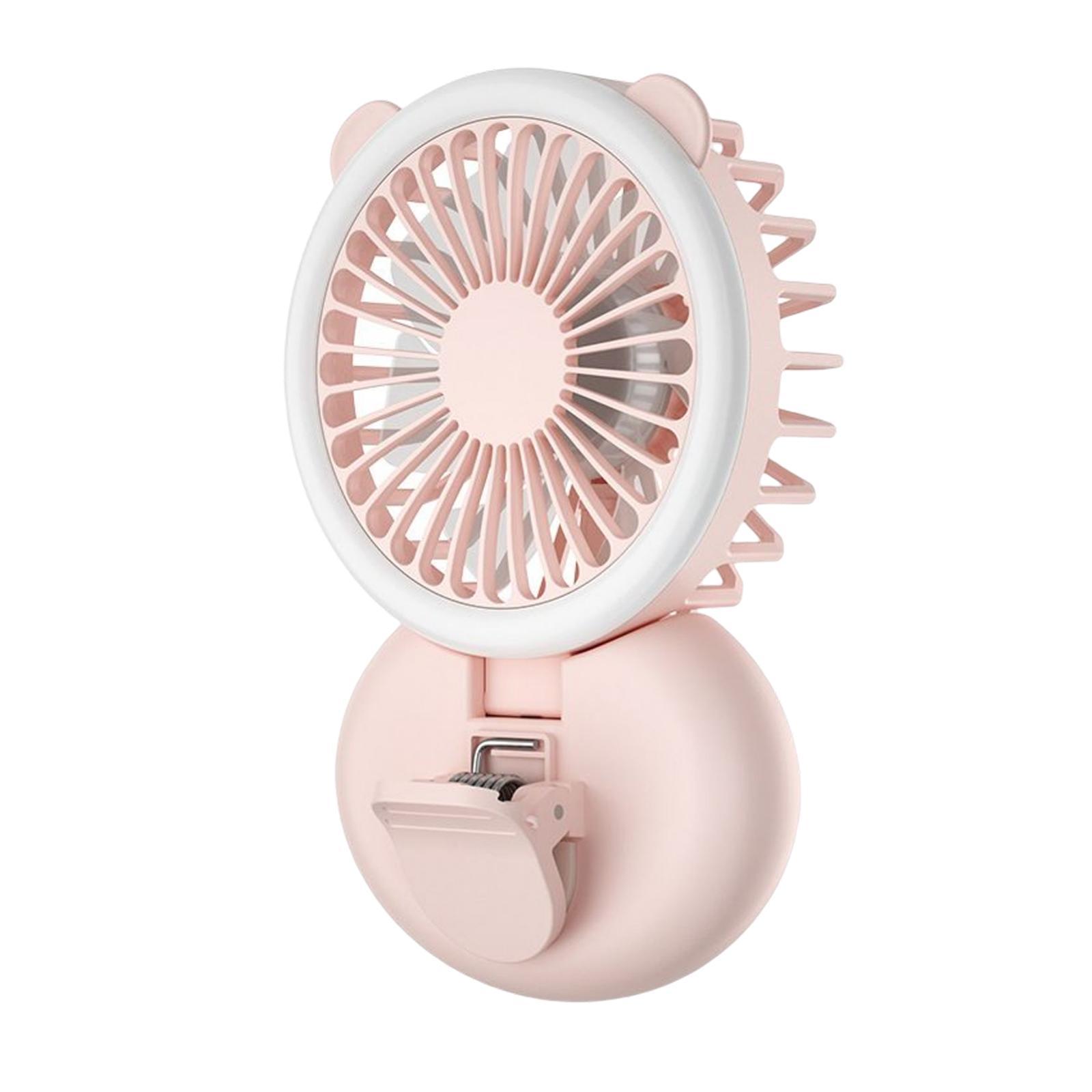 USB Neck Fan Rechargeable Mini Cooling Fan for Car Kitchen Shopping Travel Desktop