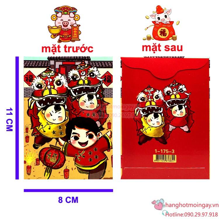 combo 6 bao lì xì múa lân siêu cute LX114