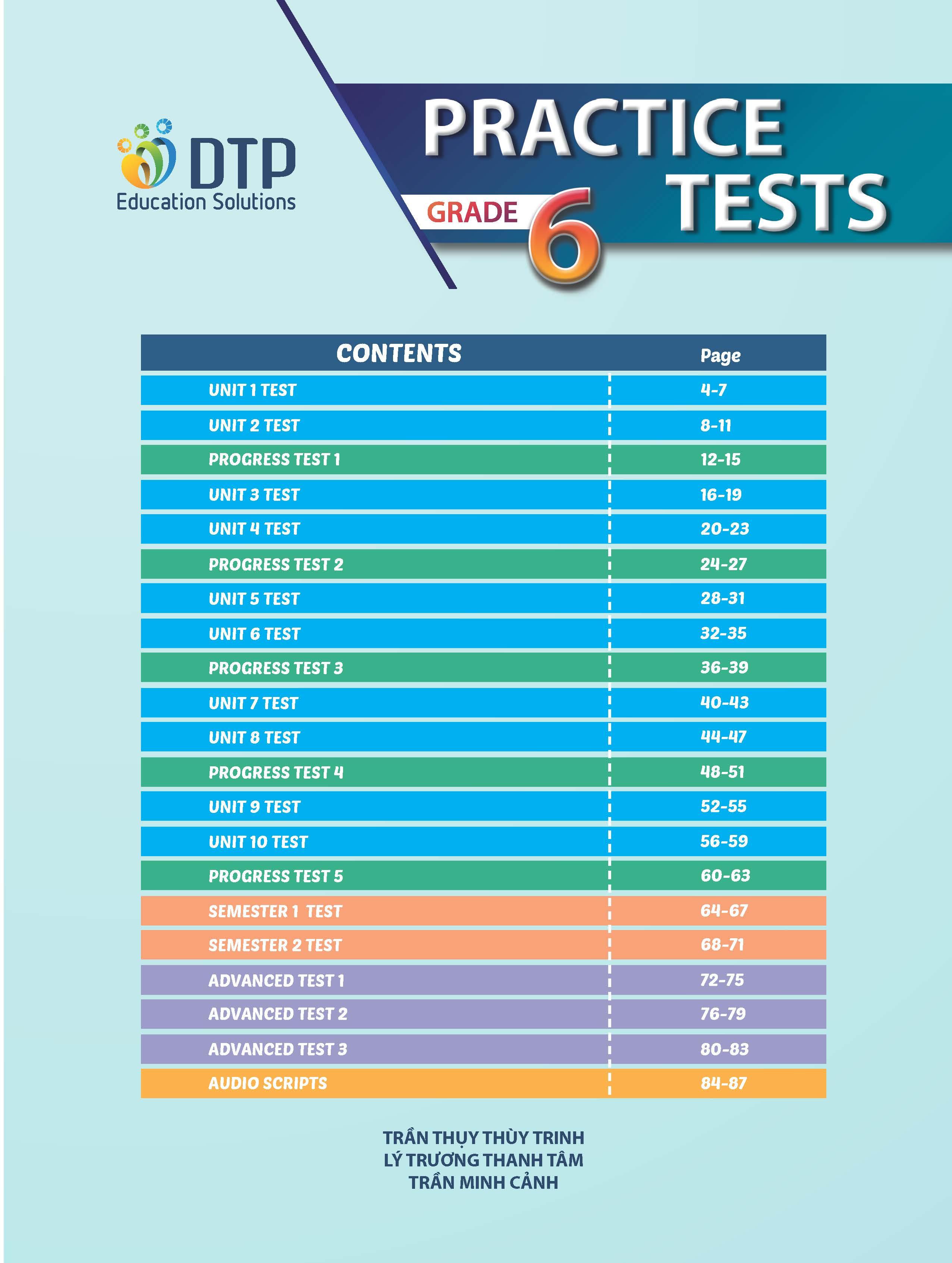 Practice Test Grade 6