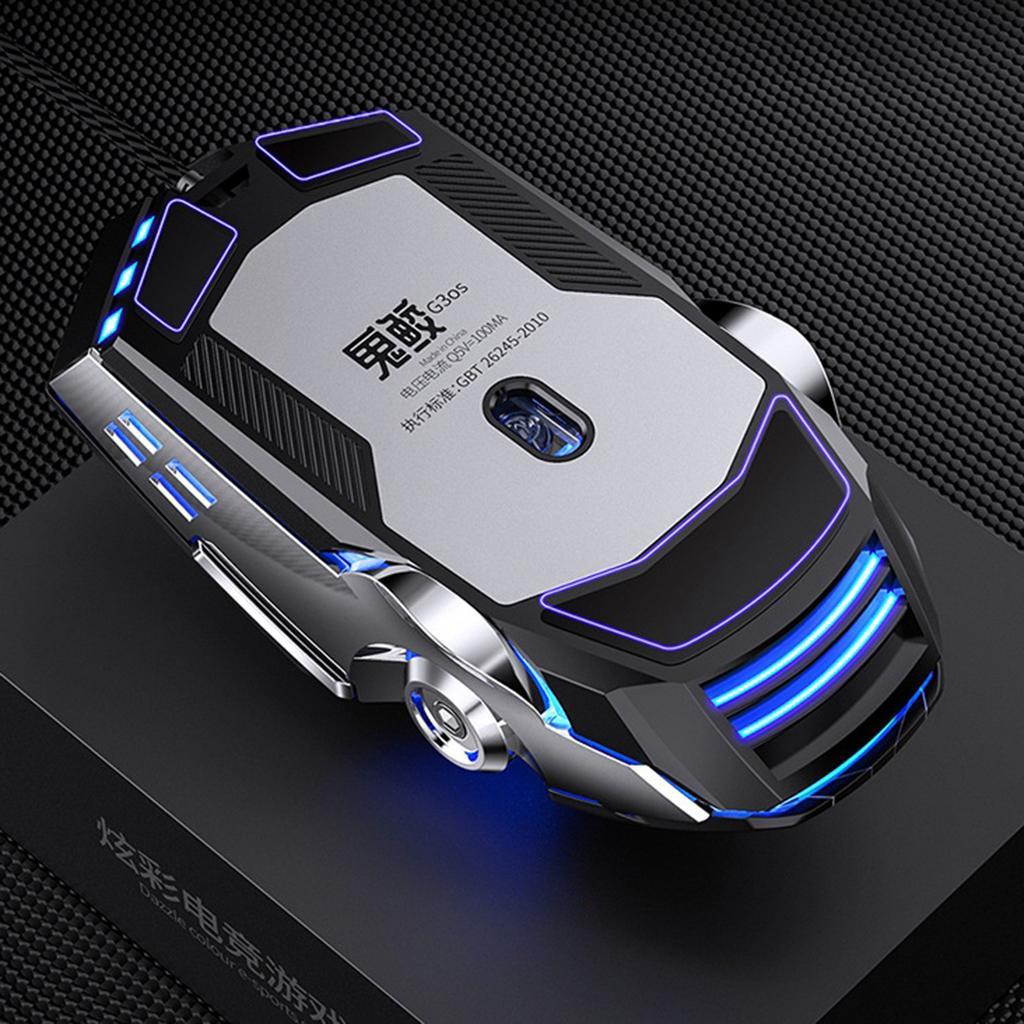 Wired Optical USB Gaming Mouse Game Mice For Computer Laptop Black Mute