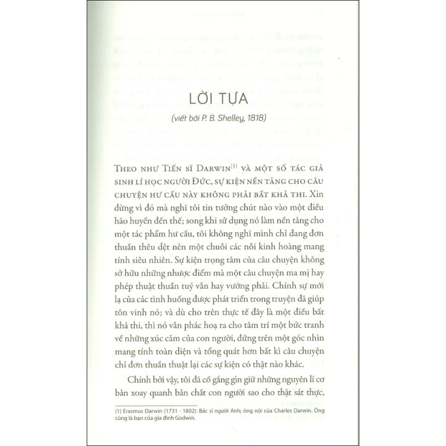 Sách Frankenstein - Hay Prometheus Thời Hiện Đại