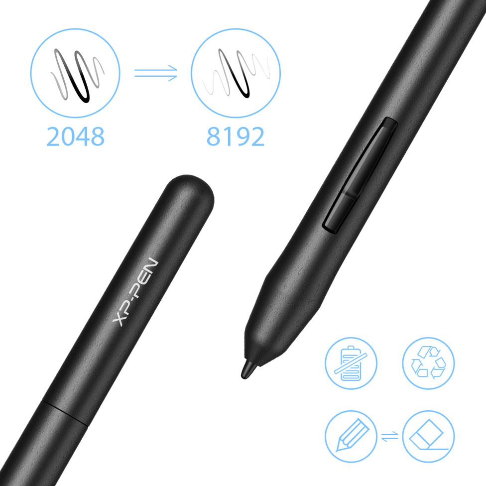 Bảng Vẽ Điện Tử XP-PEN STAR 03 V2 12inch Bút STYLUS Không Sạc - Hàng Chính Hãng