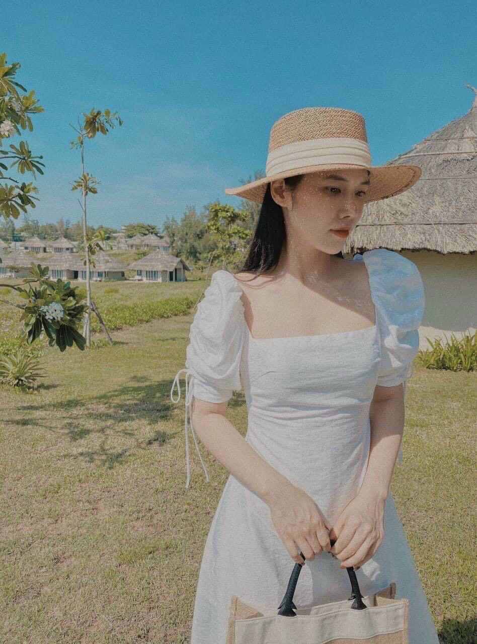 Váy đầm xòe dự tiệc công chúa màu trắng thanh lịch duyên dáng có bigsize mẫu mới giá rẻ đẹp
