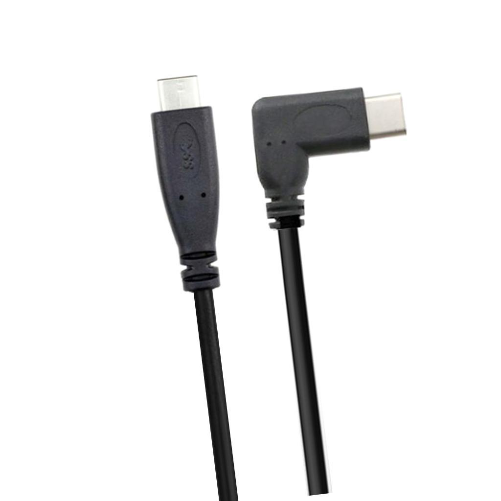 Type-c USB 90 degree Male to USB-C male Extension Cable Extender Cord