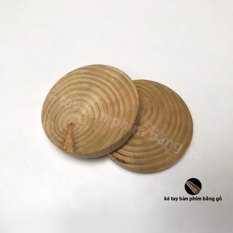 Lót ly, lót cốc, đế đa năng 9cm gỗ tự nhiên