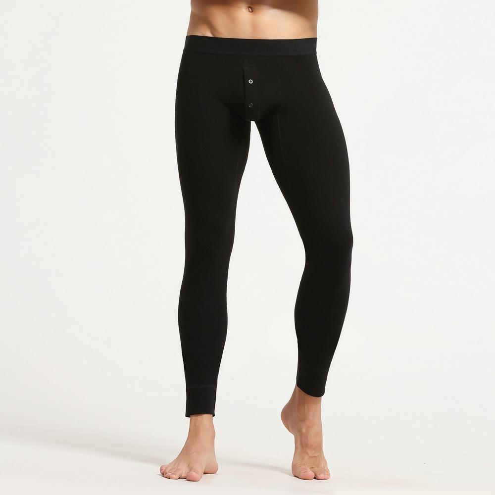 Nam Nhiệt Quần Legging Cotton Mềm Mại Dài Johns Ấm Quần Ngủ Nam Quần Lót Quần