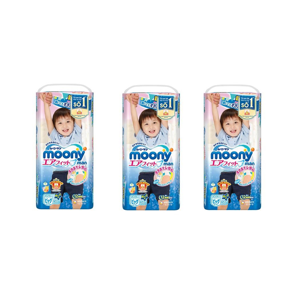 Tã - bỉm quần Moony XL38 (bé trai 12-17kg)