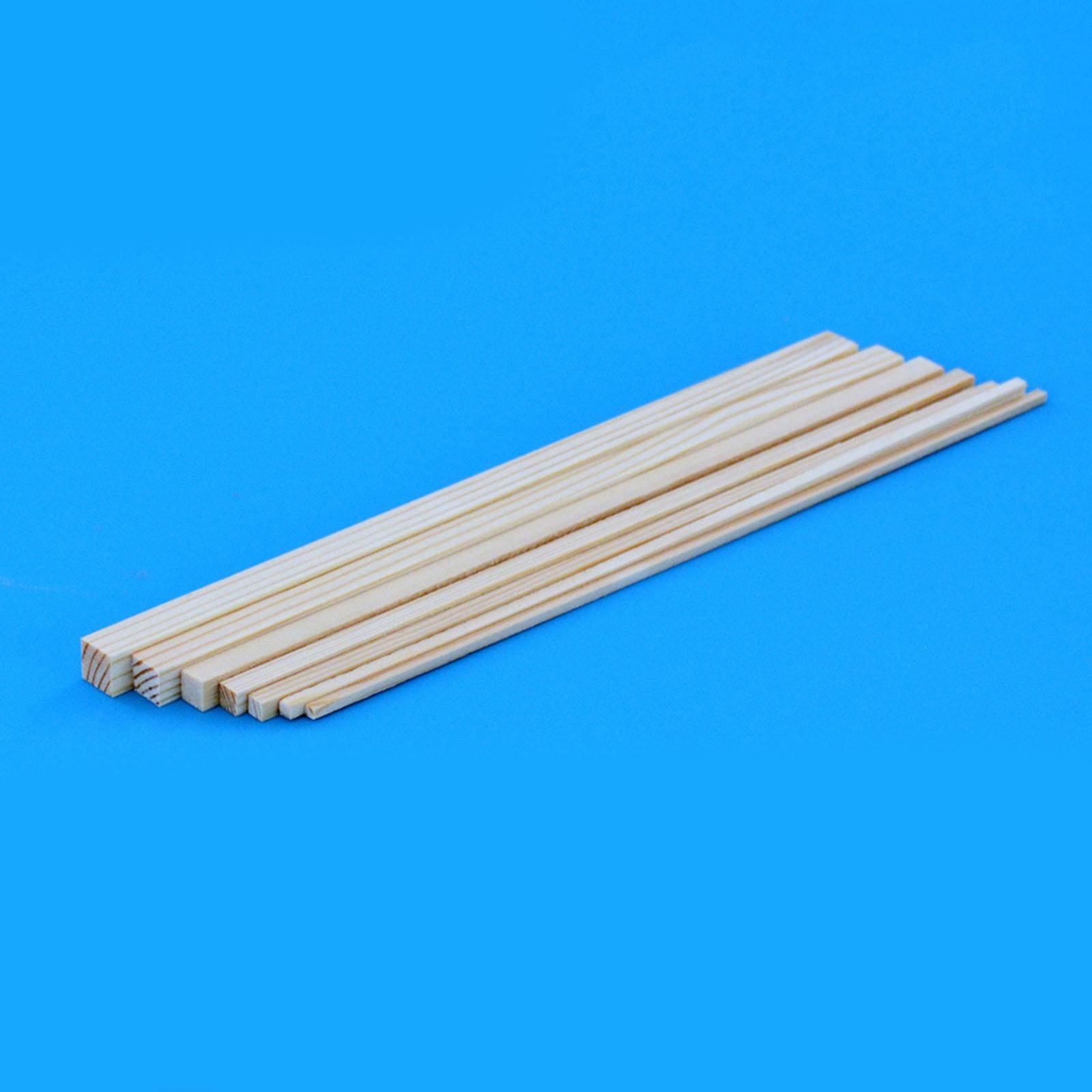 100pcs Unfinished Wooden Wooden Sticks Rod DIY House Airplane Modeling
