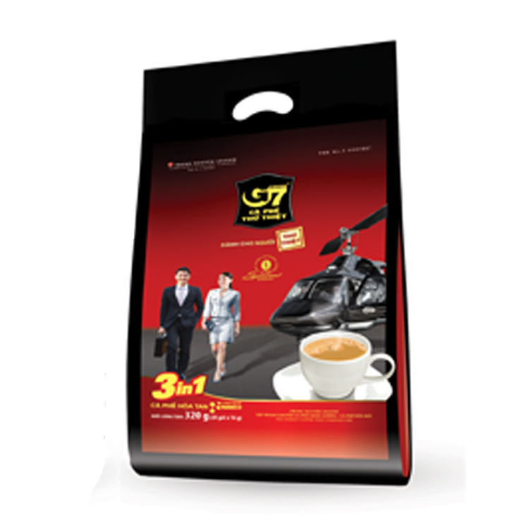 Trung Nguyên Legend - Cà phê hòa tan G7 3in1 - Bịch 20 sachets x 16gr (gói vuông)