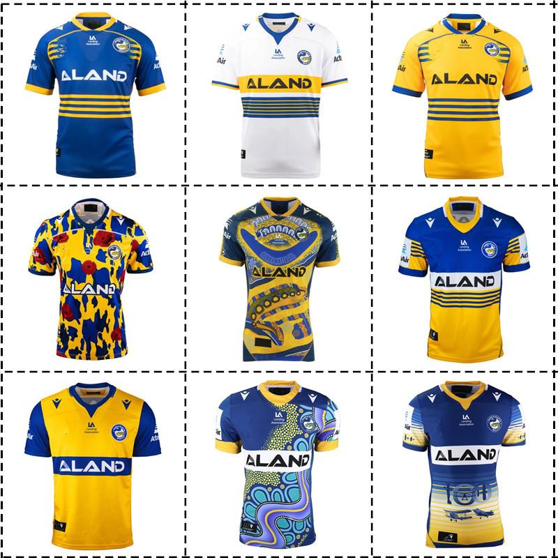 2021-2022 Parramatta Eels Sân nhà / Sân khách / Anzac / Huấn luyện / Áo bóng bầu dục bản địa / Thay thế - Cỡ Nam: S-5XL Color: 2021 Anzac Size: S