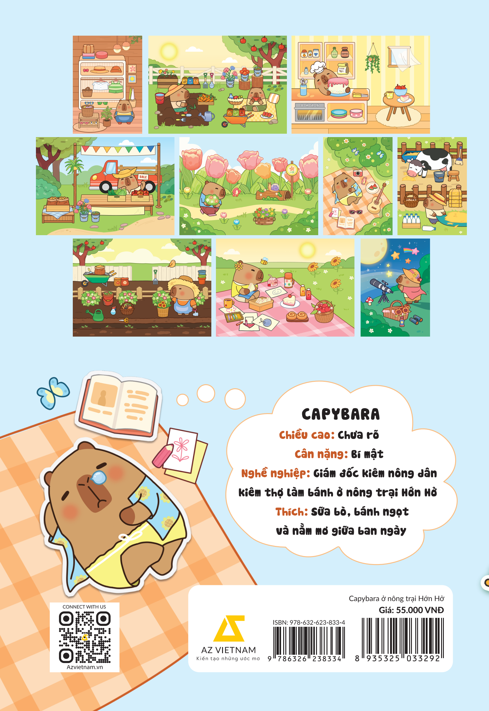 Sách Capybara Ở Nông Trại Hớn Hở