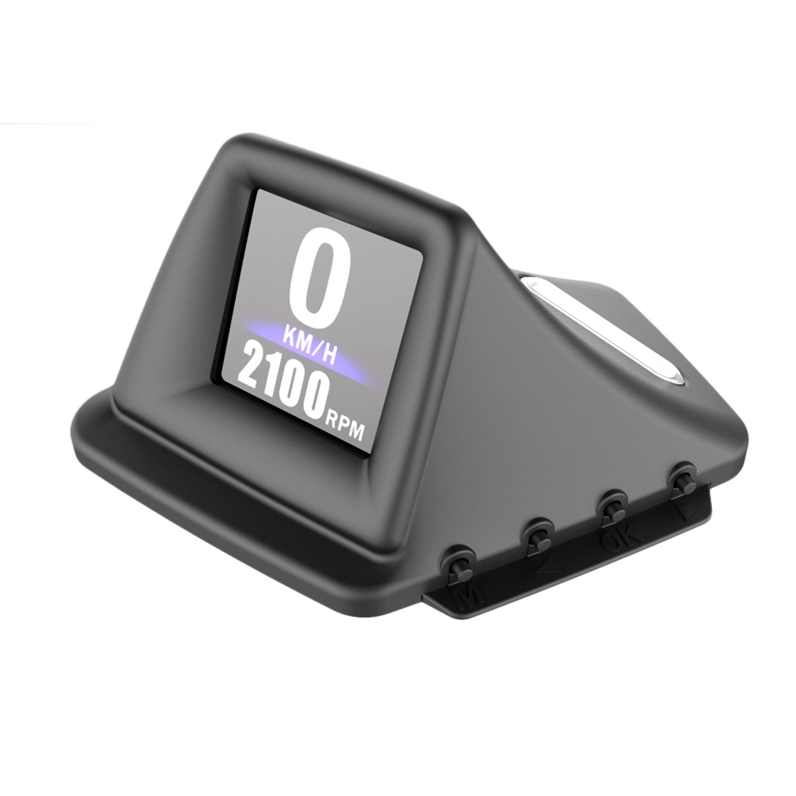 Car HUD Display, OBD+GPS Smart Gauge High Definition Speedometer Car Diagnostic Tool OBD Fault Code Elimination Safe