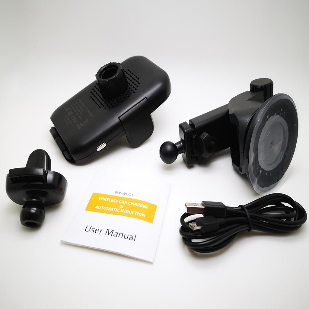 Car Holder Universal Car Ventilation Rotation 360 ° Adjustable Wireless Car Charger Mount Automatic Induction Charging Air Vent Bracket
