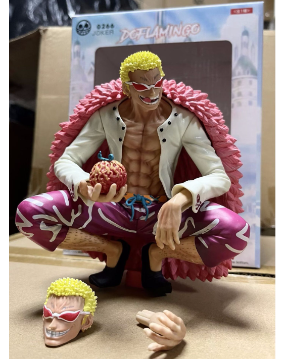 Mô hình GK one piece Doflamingodonquixote ngồi 16cm - Figure Vua hải tặc