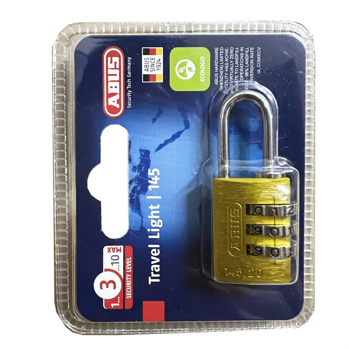 Ổ Khóa Số Abus 145/20 (20mm) - Nâu