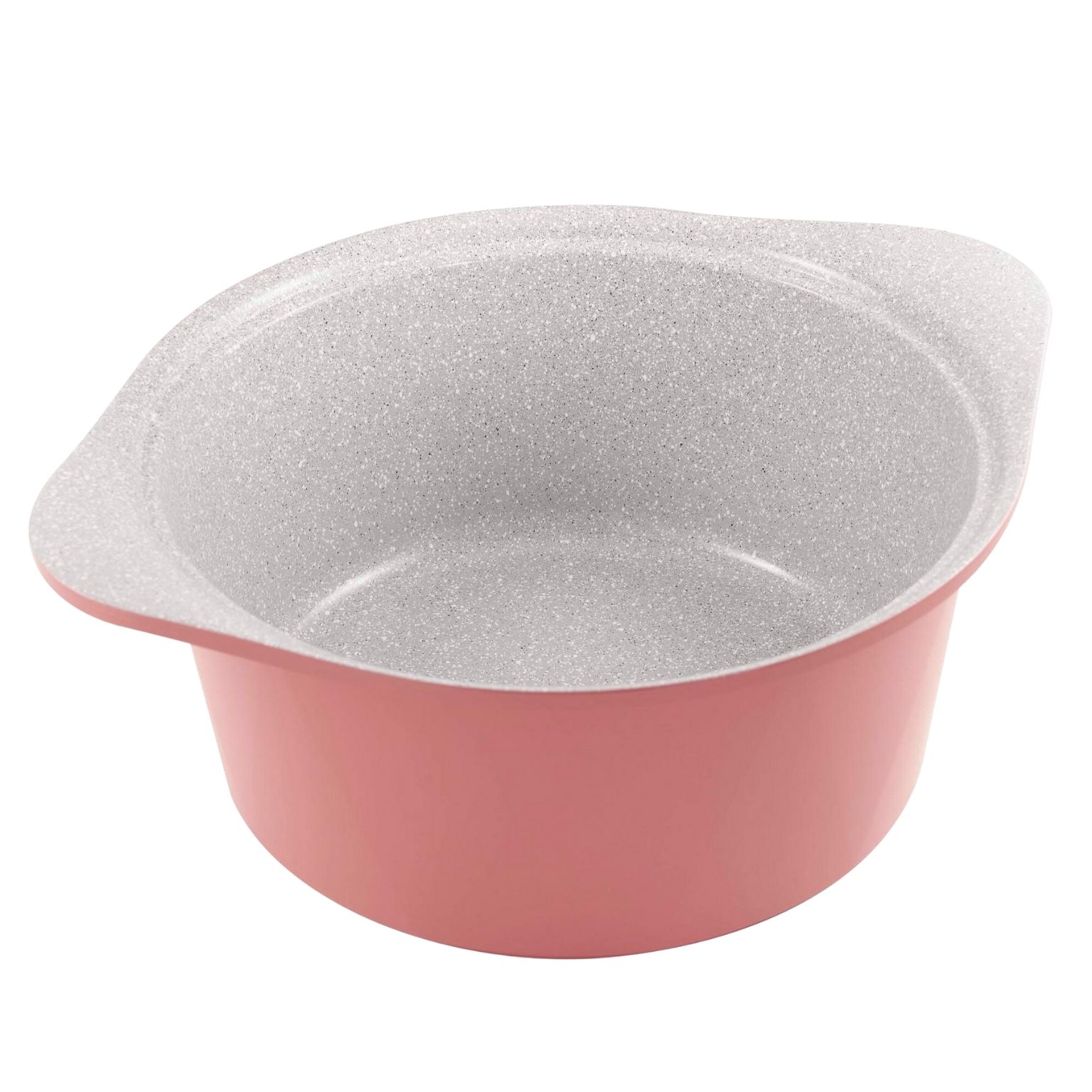 Nồi đúc chống dính Ceramic vân đá đáy từ Green Cook GCS02 Hồng Pastel 