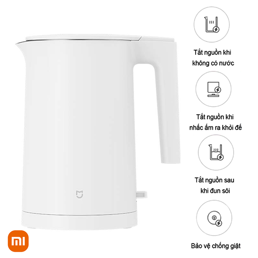 Ấm đun nước siêu tốc Xiaomi Mi Electric Kettle 2 1.7L - Hàng Nhập Khẩu