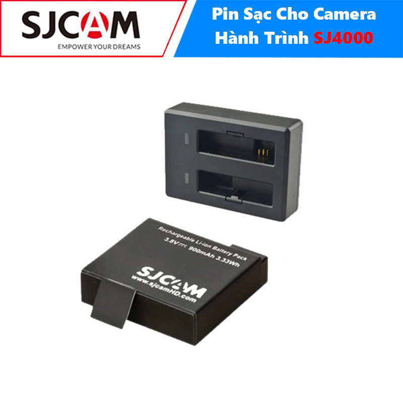 Pin Sạc Cho Camera Hành Trình SJCAM SJ4000 - Hàng Chính Hãng