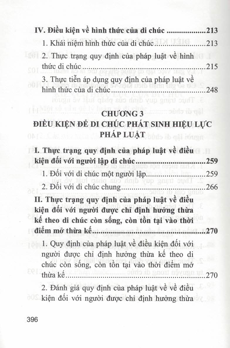 Di chúc và điều kiện có hiệu lực của di chúc