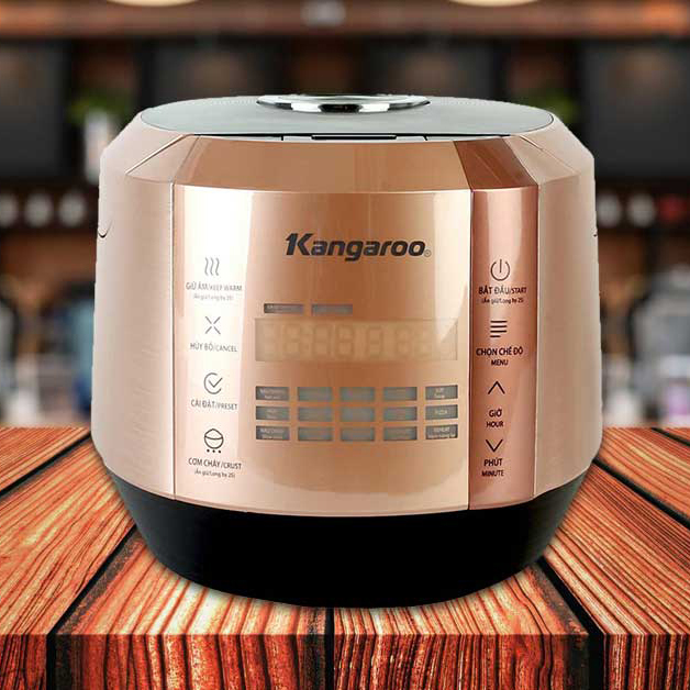 Nồi Cơm Điện Tử Kangaroo KG596 - Vàng đồng - Hàng chính hãng
