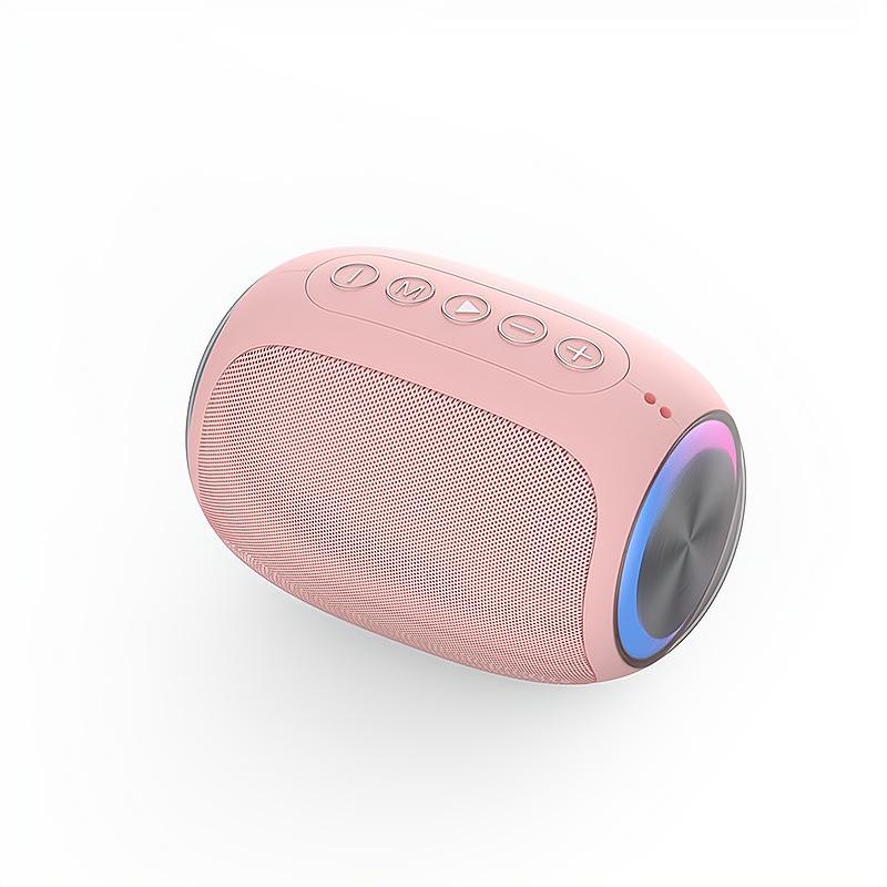Loa Bluetooth không dây Âm lượng lớn Thẻ cắm di động tại nhà Điện thoại di động mini ngoài trời Bluetooth Loa siêu trầm âm thanh nhỏ Màu sắc: Hồng