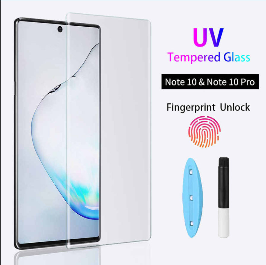 Miếng dán kính UV chuyên dụng cho màn hình cong  dùng cho điện thoại SAMSUNG GALAXY NOTE 10 / NOTE 10 PLUS / NOTE 20 / NOTE 20 ULTRA /S22 seri - hàng chính hãng