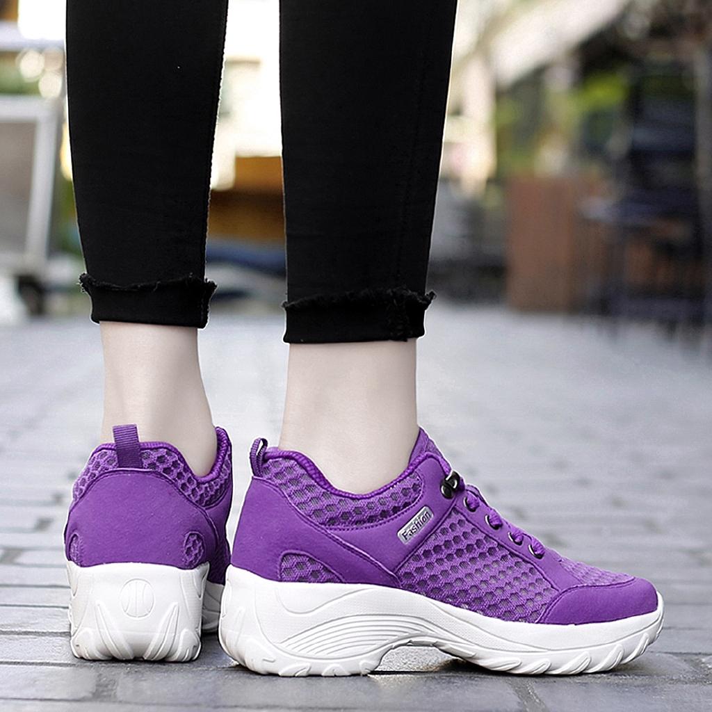 2020 Fashion women outdoor breathable running sneakers casual soft sport shoes