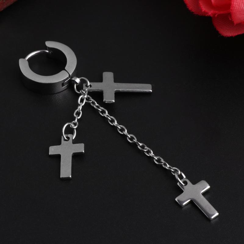 Bông tai chữ thập tiếp điểm cool ngầu bá đạo mọi giới tính