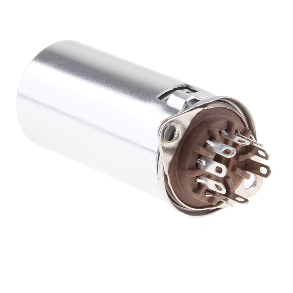 9 Pin Vacuum tube Socket with 40mm Aluminum  for 12AU7, ECC82, 6n1