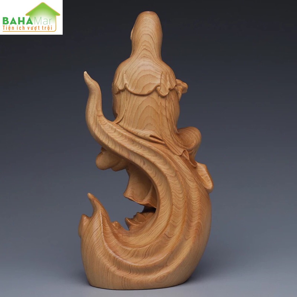 TƯỢNG ĐIÊU KHẮC GỖ - PHẬT BÀ QUAN ÂM "BAHAMAR" Chất liệu gỗ chắc chắn, chất lượng cao và bảo vệ môi trường, tay nghề tinh tế và chất lượng cao.