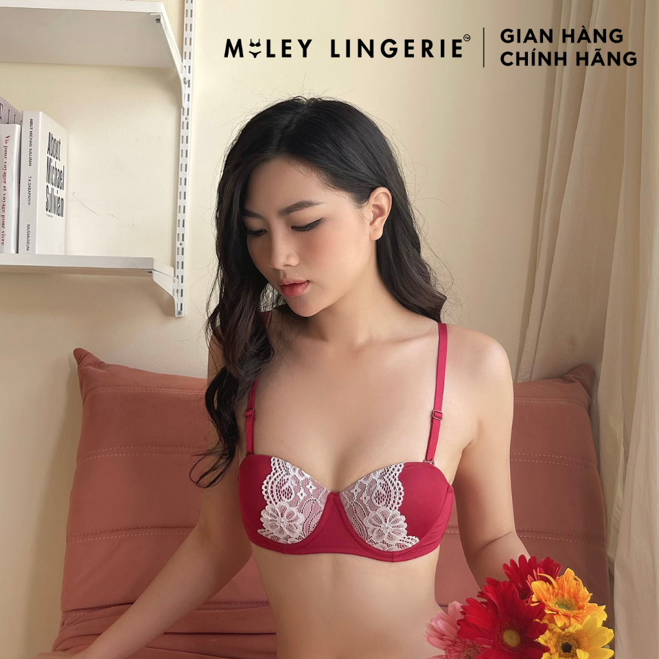 Áo Ngực Cúp Ngang Phối Viền Ren Miley Lingerie BRM04202