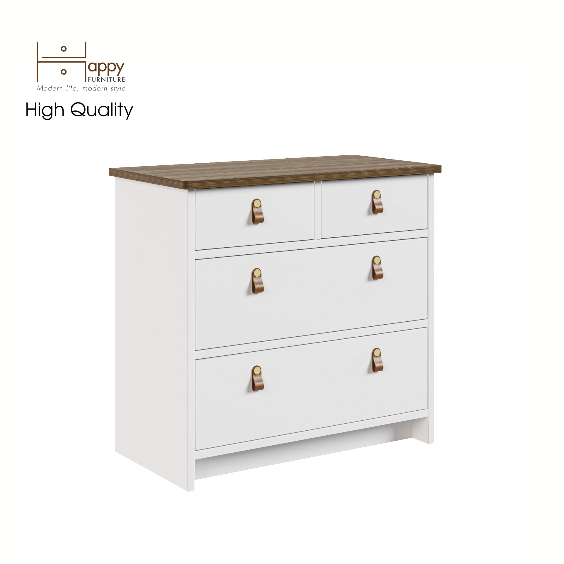 [Happy Home Furniture] NOMIA , Tủ lưu trữ 3 tầng - 4 ngăn kéo , 68cm x 35cm x 64cm ( DxRxC), THK_067