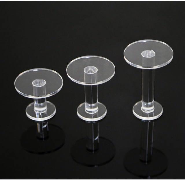 Kệ/giá đỡ mica trưng bày đồ trang sức nhẫn, bông tai, nhiều kích thước, nhiều màu