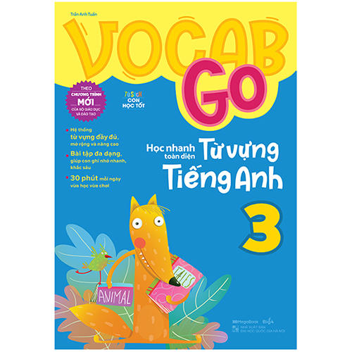 Combo 3 Cuốn: Vocab Go Học Nhanh Toàn Diện Từ Vựng Tiếng Anh 3,4,5