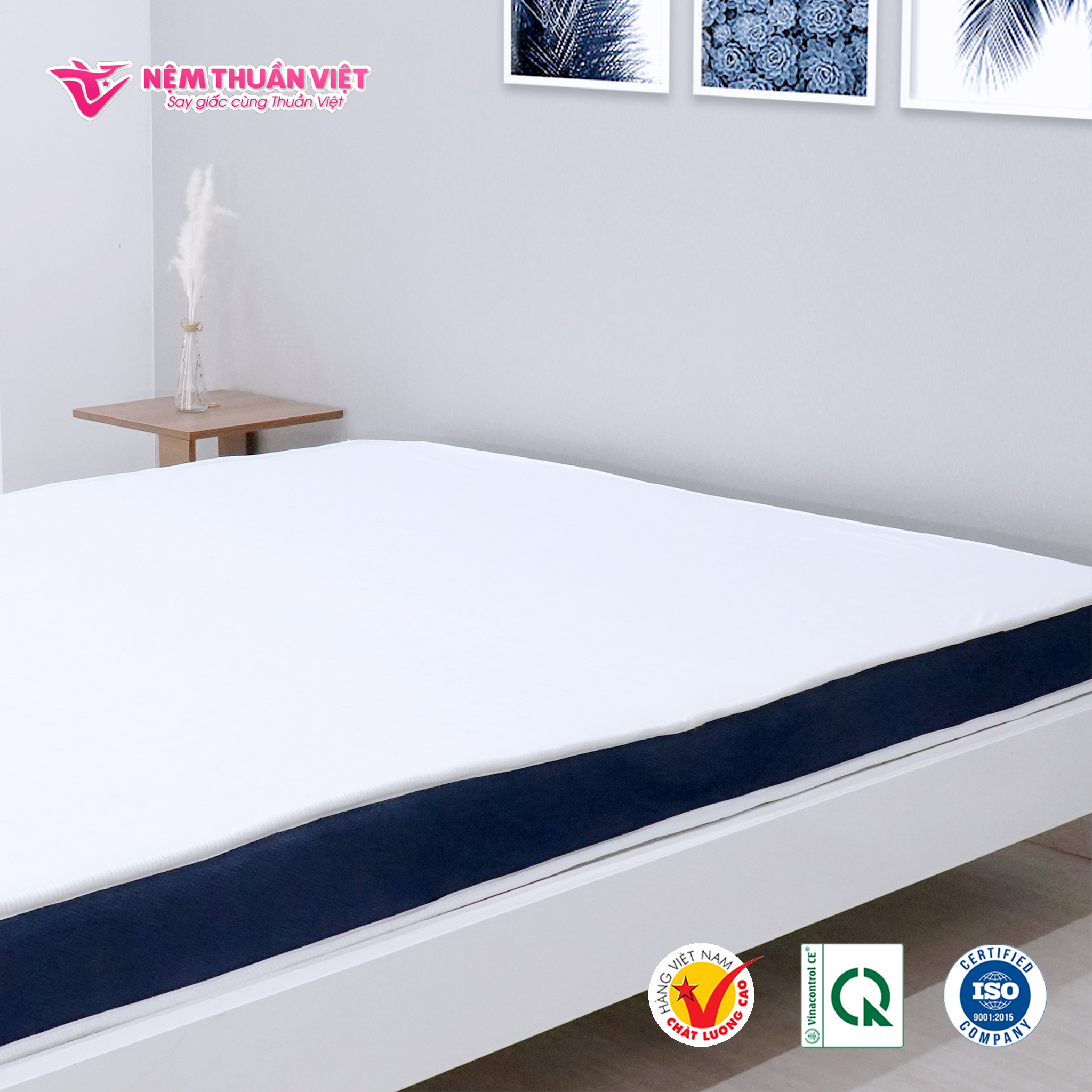 (1m2x2mx10cm) Nệm Foam Thuần Việt Ruby - Nệm Foam Cao Cấp Thế Hệ Mới